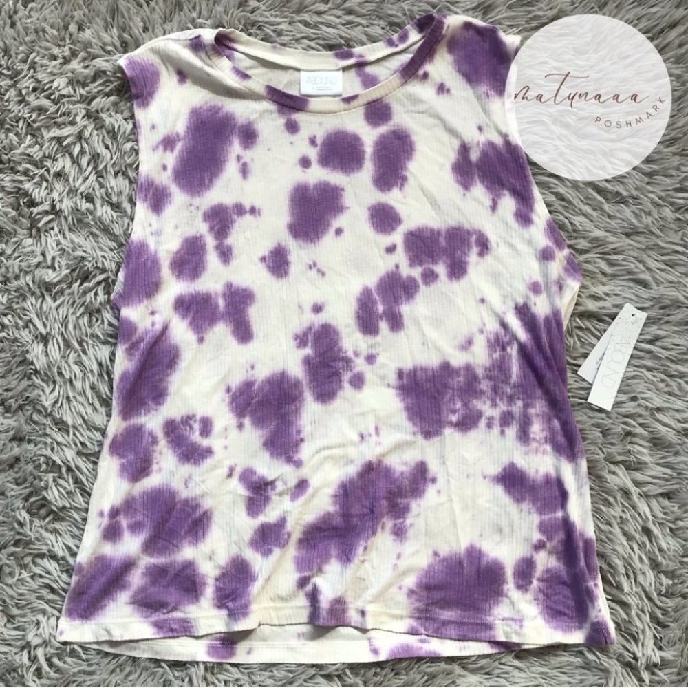 Abound Tye Dye Acid Wash Sleeveless Tee